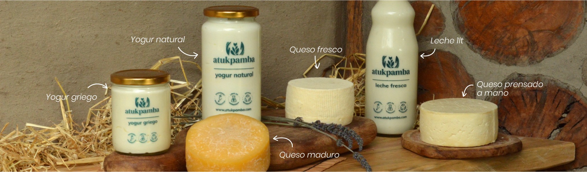 lacteos leche queso yogur atukpamba